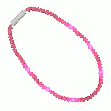 Endless Games LED Hearts Love Bead Necklace, Pink EN3330973